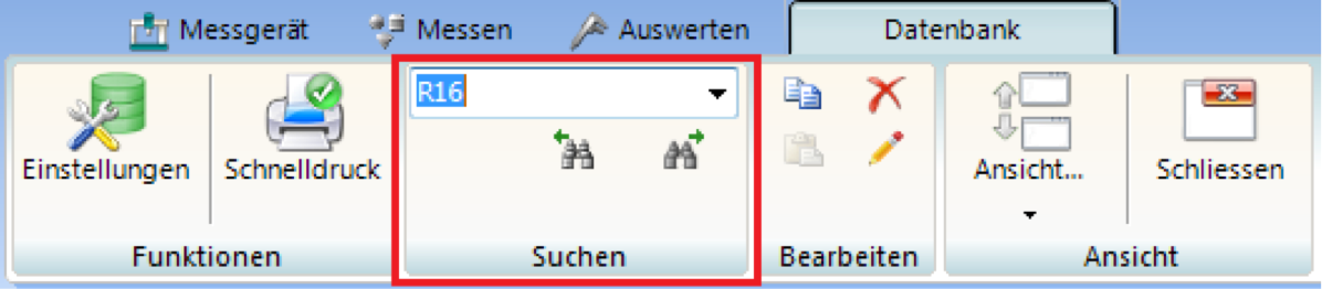 Datenbank Suchfunktion